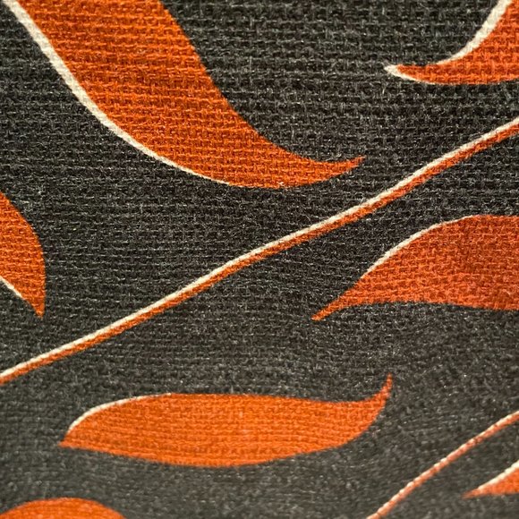 Dorothee Schumacher Black +Orange Wrap Mini Skirt-Cotton-Large - Picture 5 of 16